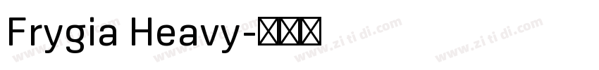 Frygia Heavy字体转换
